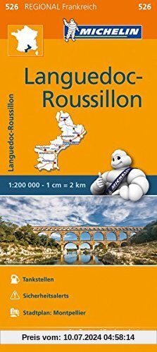 Michelin Languedoc-Roussillon: Straßen- und Tourismuskarte 1:200.000 (MICHELIN Regionalkarten)