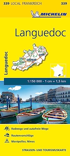 Michelin Languedoc: Straßen- und Tourismuskarte 1:150.000 (MICHELIN Localkarten)