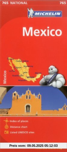 Michelin Mexiko: Straßen- und Tourismuskarte 1:1.250.000 (MICHELIN Nationalkarten)