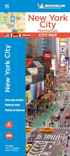 Michelin New York City: Manhattan: Stadtplan 1:11.000 (MICHELIN Stadtpläne, Band 11)