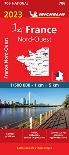 Michelin Nordwestfrankreich: Straßen- und Tourismuskarte 1:500.000 (MICHELIN Nationalkarten)