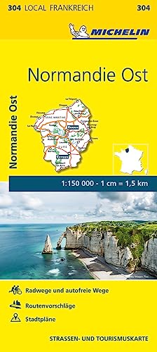 Michelin Normandie Ost: Straßen- und Tourismuskarte 1:150.000 (MICHELIN Localkarten)