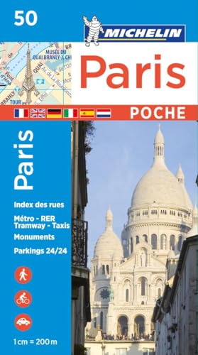 Michelin Paris Pocket Plan: Stadtplan 1:20.000 (MICHELIN Stadtpläne, Band 50)