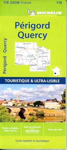Michelin Périgord, Quercy: Straßen- und Tourismuskarte 1:150.000 (MICHELIN Zoomkarten)