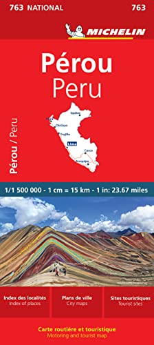 Michelin Peru: Straßen- und Tourismuskarte (MICHELIN Nationalkarten) von MICHELIN