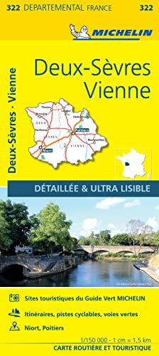 Michelin Poitou: Straßen- und Tourismuskarte 1:150.000 (MICHELIN Localkarten) von MICHELIN