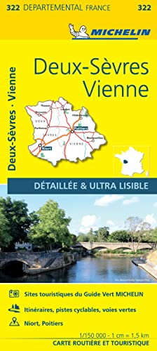 Michelin Poitou: Straßen- und Tourismuskarte 1:150.000 (MICHELIN Localkarten)