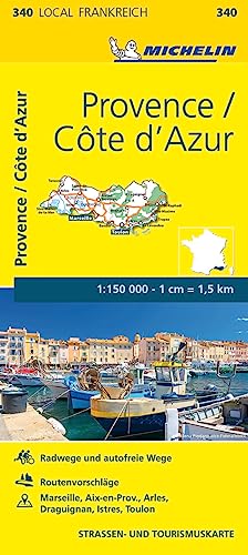 Michelin Provence - Cote d'Azur: Straßen- und Tourismuskarte 1:150.000 (MICHELIN Localkarten) von Gräfe und Unzer