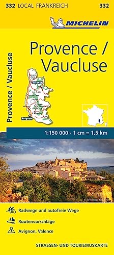 Michelin Provence - Vaucluse: Straßen- und Tourismuskarte 1:150.000 (MICHELIN Localkarten)