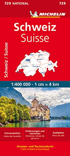 Michelin Schweiz: Straßen- und Tourismuskarte; Auflage 2023 (MICHELIN Nationalkarten) von Gräfe und Unzer