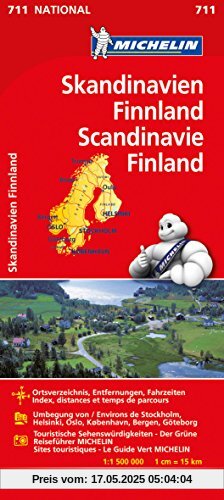 Michelin Skandinavien - Finnland: Straßen- und Tourismuskarte (Michelin Nationalkarte)