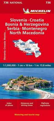 Michelin Slowenien Montenegro Bosnien Kroatien Serbien von Michelin Editions des Voyages / Travel House Media