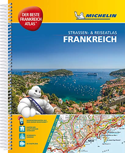 Michelin Straßenatlas Frankreich mit Spiralbindung: DIN A4, Auflage 2019 (MICHELIN Atlanten)