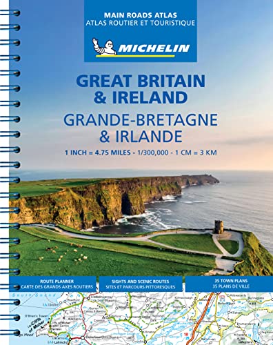 Great Britain & Ireland - Michelin Atlas A4 Spirale: Maßstab 1:300.000 (MICHELIN Atlanten) von MICHELIN