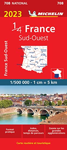 Michelin Südwestfrankreich: Straßen- und Tourismuskarte 1:500.000 (MICHELIN Nationalkarten) von MICHELIN