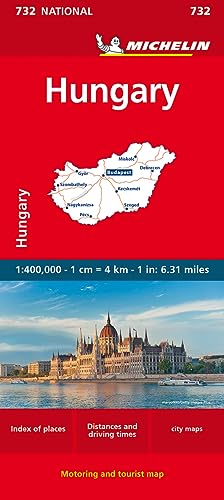 Michelin Ungarn: Map (MICHELIN Nationalkarten, Band 732) von Gräfe und Unzer