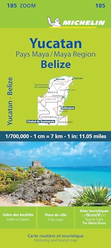 Michelin Yucatan: Straßen- und Tourismuskarte 1:700.000 (MICHELIN Zoomkarten)