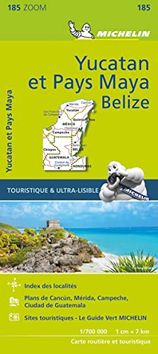 Michelin Yucatan: Straßen- und Tourismuskarte 1:700.000 (MICHELIN Zoomkarten)