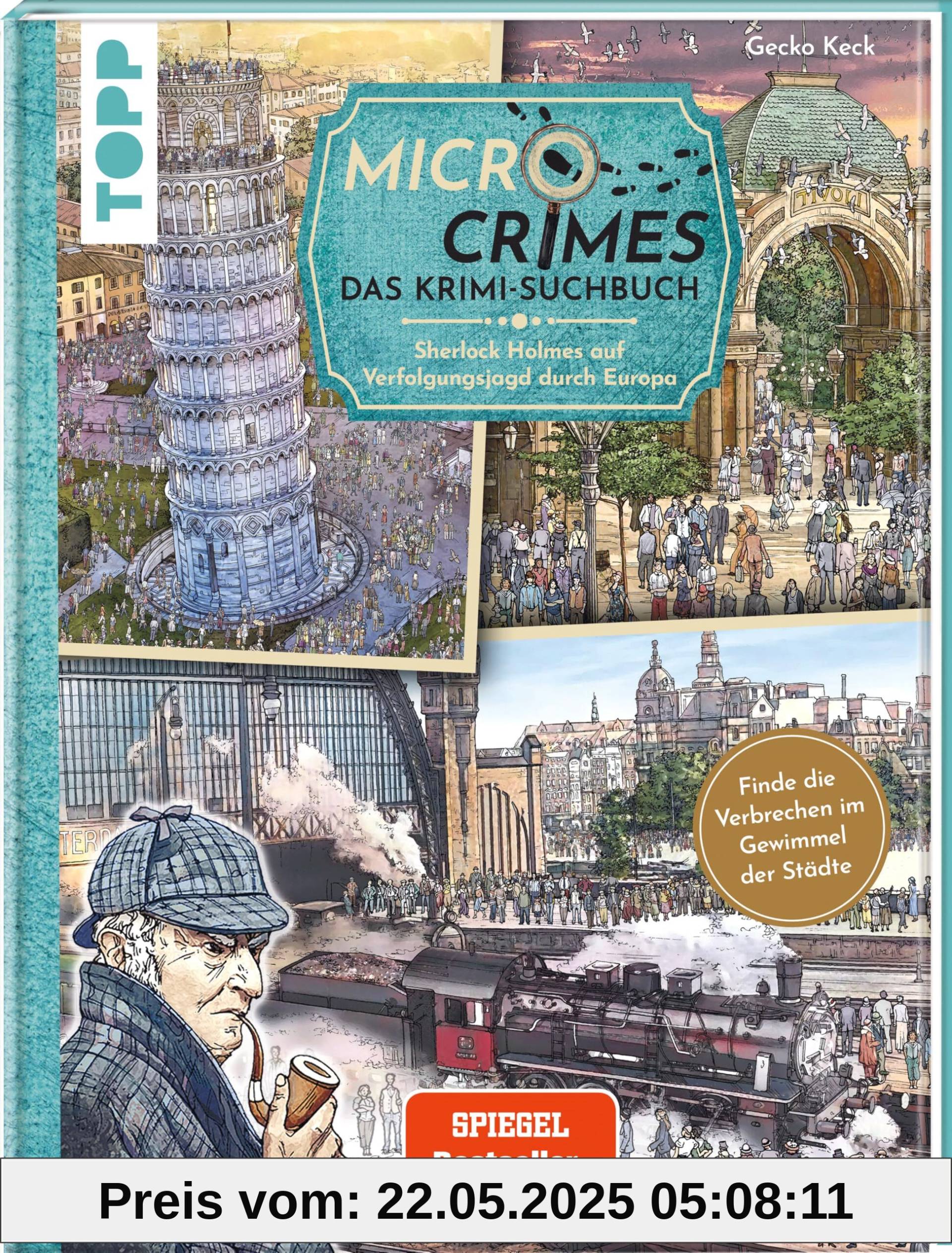 Micro Crimes. Das Krimi-Suchbuch. Sherlock Holmes auf Verfolgungsjagd durch Europa. Finde die Ganoven im Gewimmel der Goldenen 20er: Wimmelbuch-Rätsel durch acht Länder! Mit Poster Micro Crimes. Das Krimi-Suchbuch. Sherlock Holmes auf Verfolgungsjagd durch Europa. Finde die Ganoven im Gewimmel der Goldenen 20er: Wimmelbuch-Rätsel durch acht Länder! Mit Poster