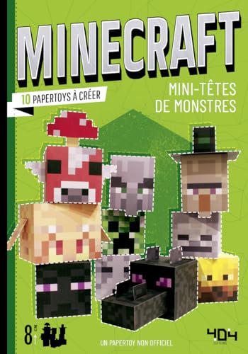 Minecraft - 10 papertoys mini-têtes de monstres von 404 EDITIONS