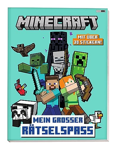 Minecraft: Mein großer Rätselspaß: Activitybuch mit über 30 Stickern!