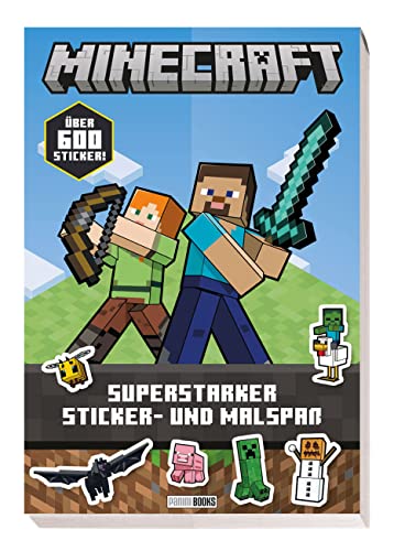 Minecraft: Superstarker Sticker- und Malspaß: über 600 Sticker!