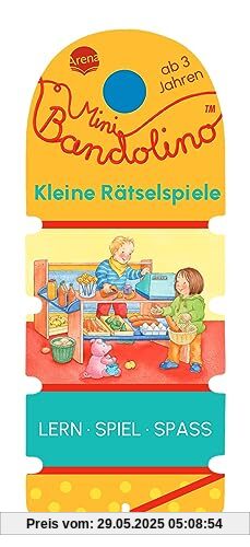 Mini Bandolino. Kleine Rätselspiele: Lernspiel mit Lösungskontrolle für Kinder ab 3 Jahren