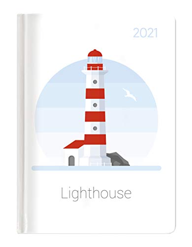 Mini-Buchkalender Style Lighthouse 2021 - Taschen-Kalender A6 - Leuchtturm - Day By Day - 352 Seiten - Notiz-Buch - Alpha Edition: Taschen-Kalender A6 - Leuchtturm - Day By Day - Notiz-Buch von Alpha Edition