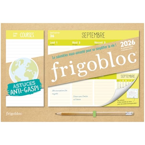 Mini Frigobloc Hebdomadaire 2026 Anti-Gaspi (de sept. 2025 à déc. 2026): De septembre 2025 à décembre 2026 von PLAY BAC