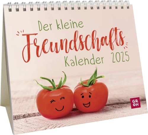 Mini-Kalender 2025: Der kleine Freundschaftskalender: Mini-Monatskalender. Kleiner Tischkalender zum Aufstellen mit Monatskalendarium von Groh