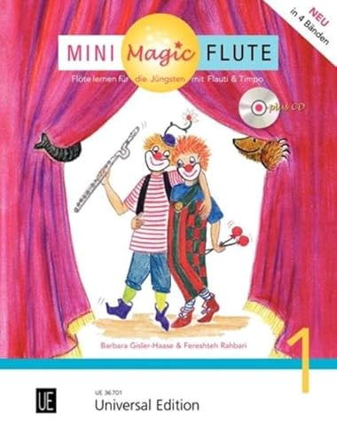 Mini Magic Flute 1 + Online Audio: Flöte lernen für die Jüngsten mit Flauti und Timpo