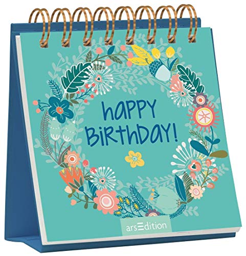 Happy Birthday!: Niedlicher Aufsteller im Mini-Format, fröhliches Mitbringsel zum Geburtstag Happy Birthday!: Niedlicher Aufsteller im Mini-Format, fröhliches Mitbringsel zum Geburtstag