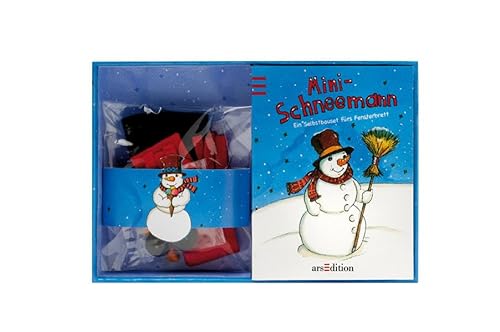 Mini-Schneemann: Ein Selbstbau-Set fürs Fensterbrett von arsEdition