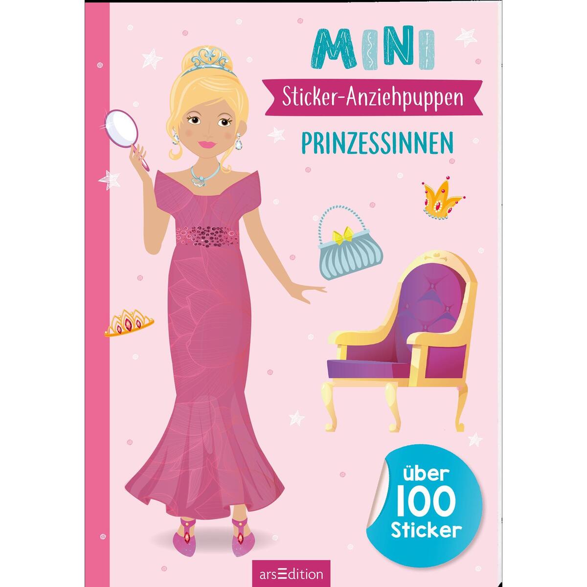 Mini-Sticker-Anziehpuppen - Prinzessinnen von Ars Edition GmbH