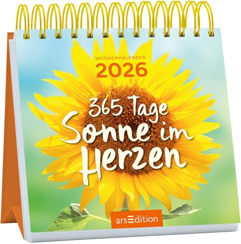 Mini-Wochenkalender 365 Tage Sonne im Herzen 2026: Kleiner Tischkalender für mehr gute Laune und Lebensfreude Mini-Wochenkalender 365 Tage Sonne im Herzen 2026: Kleiner Tischkalender für mehr gute Laune und Lebensfreude