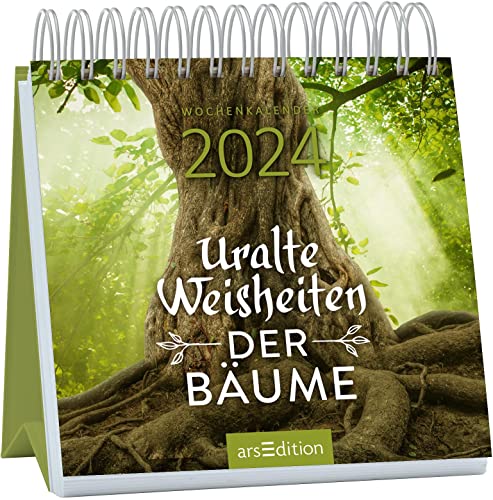 Mini-Wochenkalender Uralte Weisheiten der Bäume 2024: Kleiner Tischkalender voller Inspirationen aus dem Wald von Ars Edition