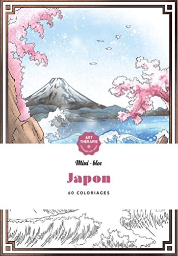 Mini-bloc d'Art-thérapie Japon: 60 coloriages