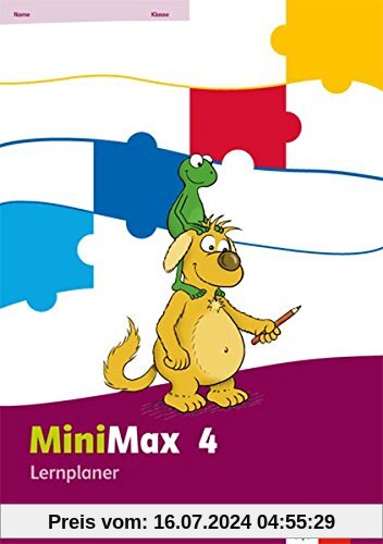 MiniMax / Lernplaner mit 32 Teste-dich-selbst-Seiten 4. Schuljahr