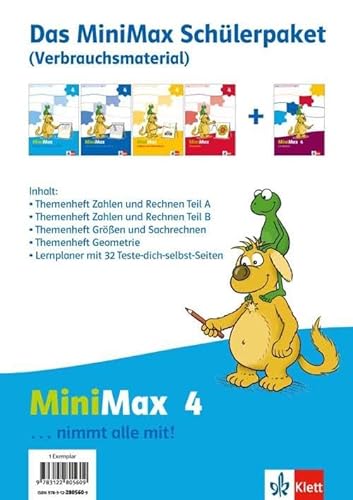 MiniMax 4: Paket für Lernende (4 Themenhefte + Lernplaner) - Verbrauchsmaterial Klasse 4 (MiniMax. Ausgabe ab 2013)
