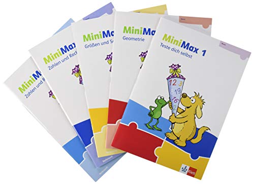 MiniMax 1: Paket für Lernende (5 Hefte: Zahlen und Rechnen A, Zahlen und Rechnen B, Größen und Sachrechnen, Geometrie, Teste-dich-selbst, Beilage) - ... Klasse 1 (MiniMax. Ausgabe ab 2019)