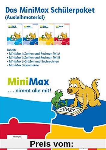 MiniMax 3: Schülerpaket (4 Themenhefte: Zahlen und Rechnen A, Zahlen und Rechnen B, Größen und Sachrechnen, Geometrie) - Ausleihmaterial Klasse 3 (MiniMax. Ausgabe ab 2019)