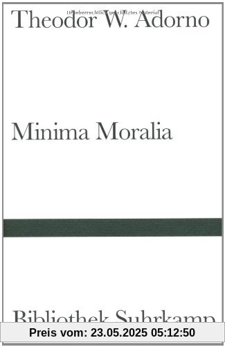 Minima Moralia Minima Moralia