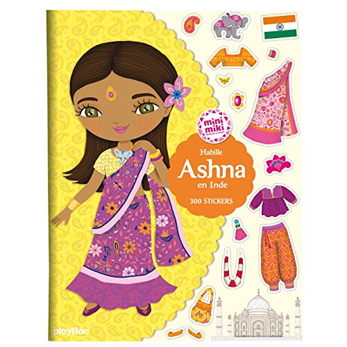 Minimiki - Stickers - Habille Ashna en Inde: Avec 300 stickers von PLAY BAC