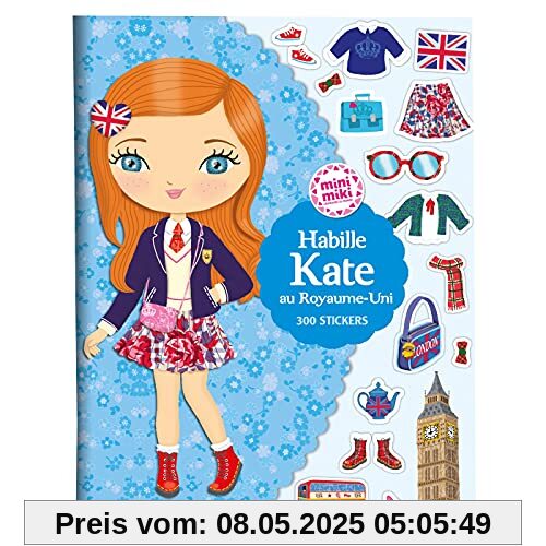 Minimiki- Habille Kate au Royaume-Uni: Avec 300 stickers