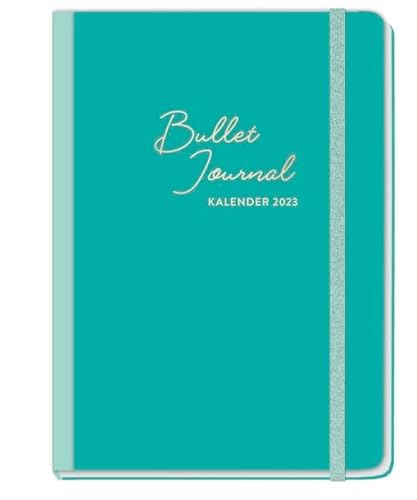Mint Bullet Journal A5 Taschenkalender 2023 mit Punkteraster, Gummiband, Lesebändchen, Einstecktasche - Kalenderbuch - Terminkalender - 224 Seiten - 15,2 x 21,5 cm von Heye