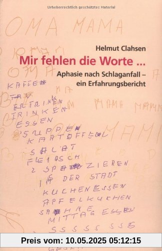 Mir fehlen die Worte: Aphasie nach Schlaganfall - ein Erfahrungsbericht Mir fehlen die Worte: Aphasie nach Schlaganfall - ein Erfahrungsbericht