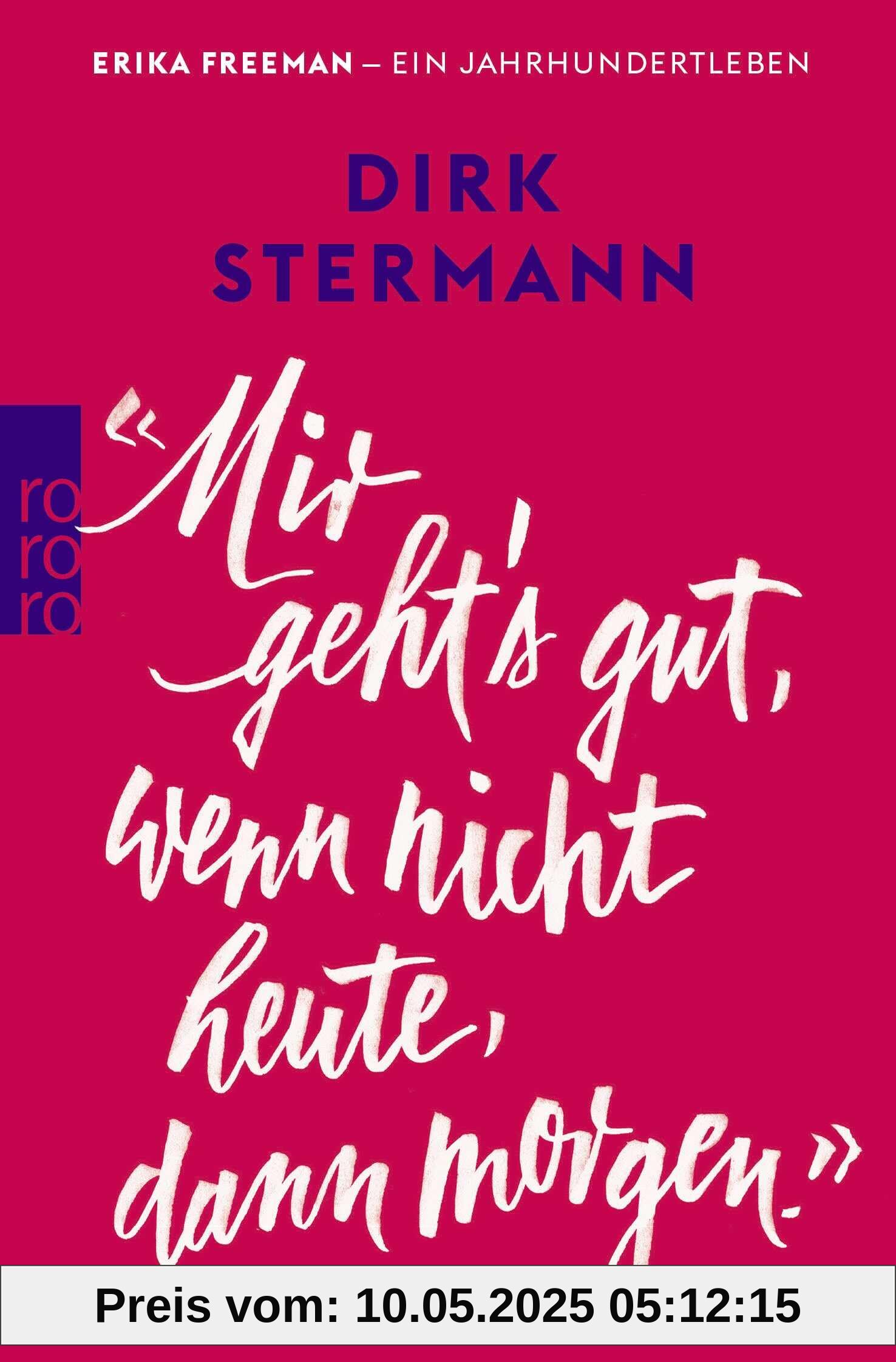 «Mir geht's gut, wenn nicht heute, dann morgen.»