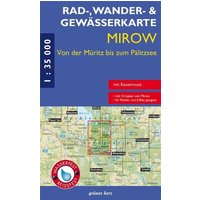 Mirow - von der Müritz zum Pälitzsee 1 : 35 000 Rad-, Wander- und Gewässerkarte