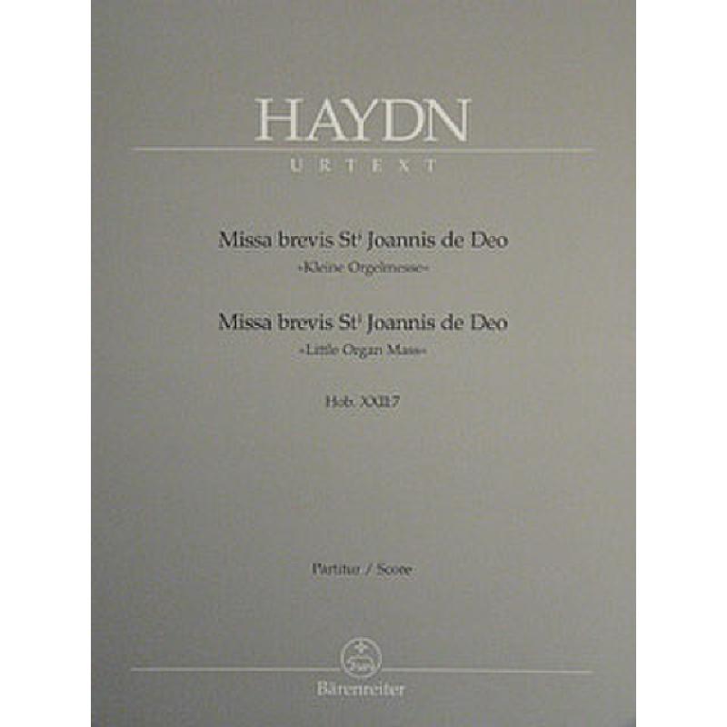 Missa brevis B-Dur Sancti Johannis de deo Hob 22/7