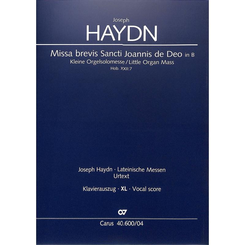 Missa brevis B-Dur Sancti Johannis de deo Hob 22/7 Missa brevis B-Dur Sancti Johannis de deo Hob 22/7